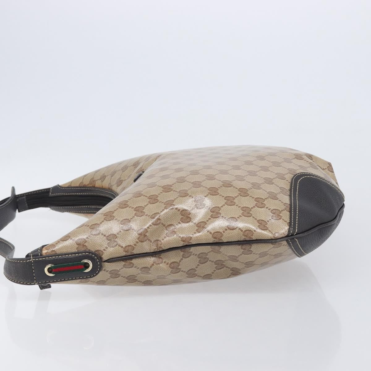 Gucci Nice Hobo Patent Canvas, Beige, Canvas, Shoulder Bag