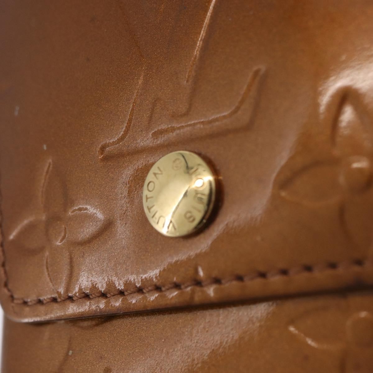 Louis Vuitton Walker Monogram Vernis, Brown, Patent Leather, Wallet