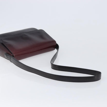 Prada Shoulder Leather, Burgundy, Patent Leather, Shoulder Bag