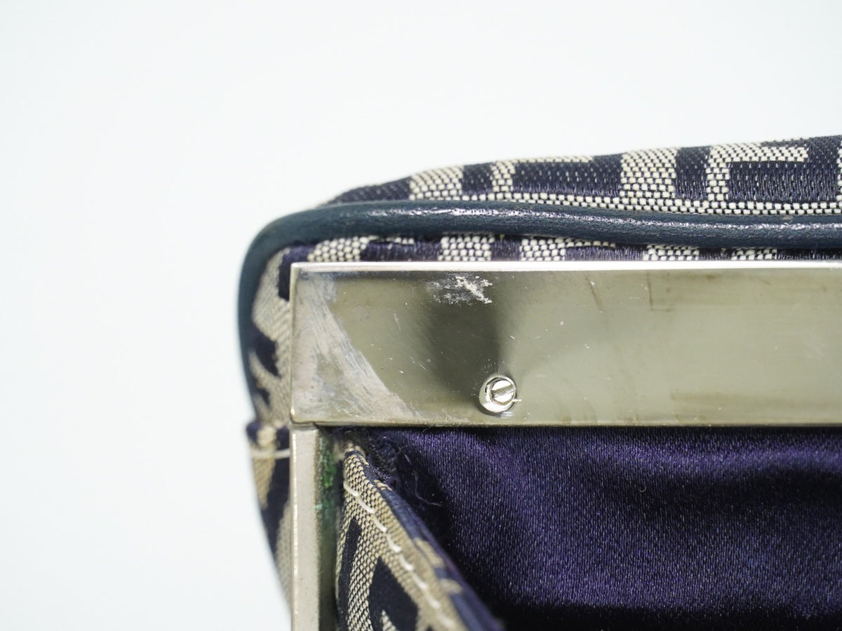 Fendi Vintage shoulderbag Canvas, Navy, Canvas, Shoulder Bag
