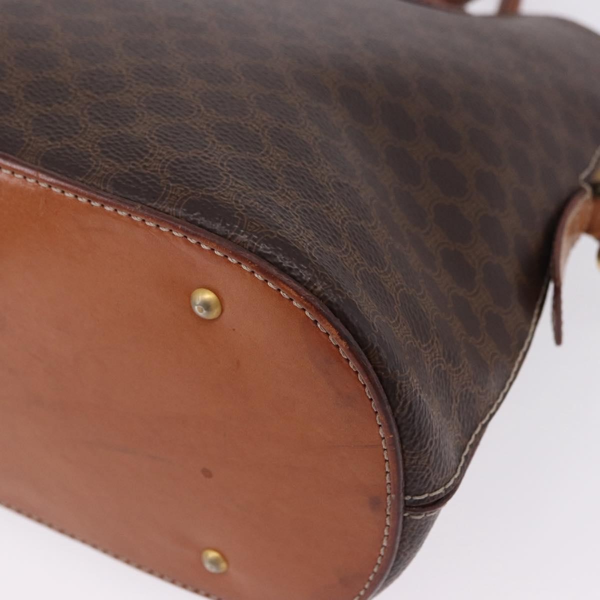 Celine Macadam Leather, Brown, PVC, Handbag