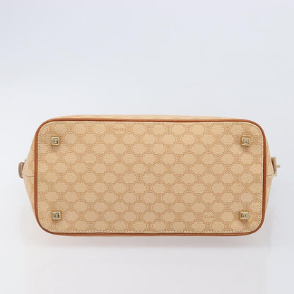 Celine Vintage Zip Hobo Macadam Canvas, Beige, Canvas, Shoulder Bag