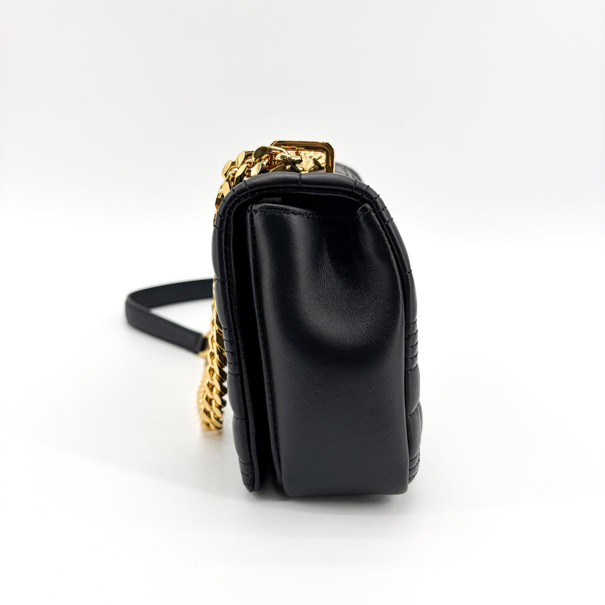 Burberry Lola Bum Quilted Lambskin, Black, Leather, Handbag