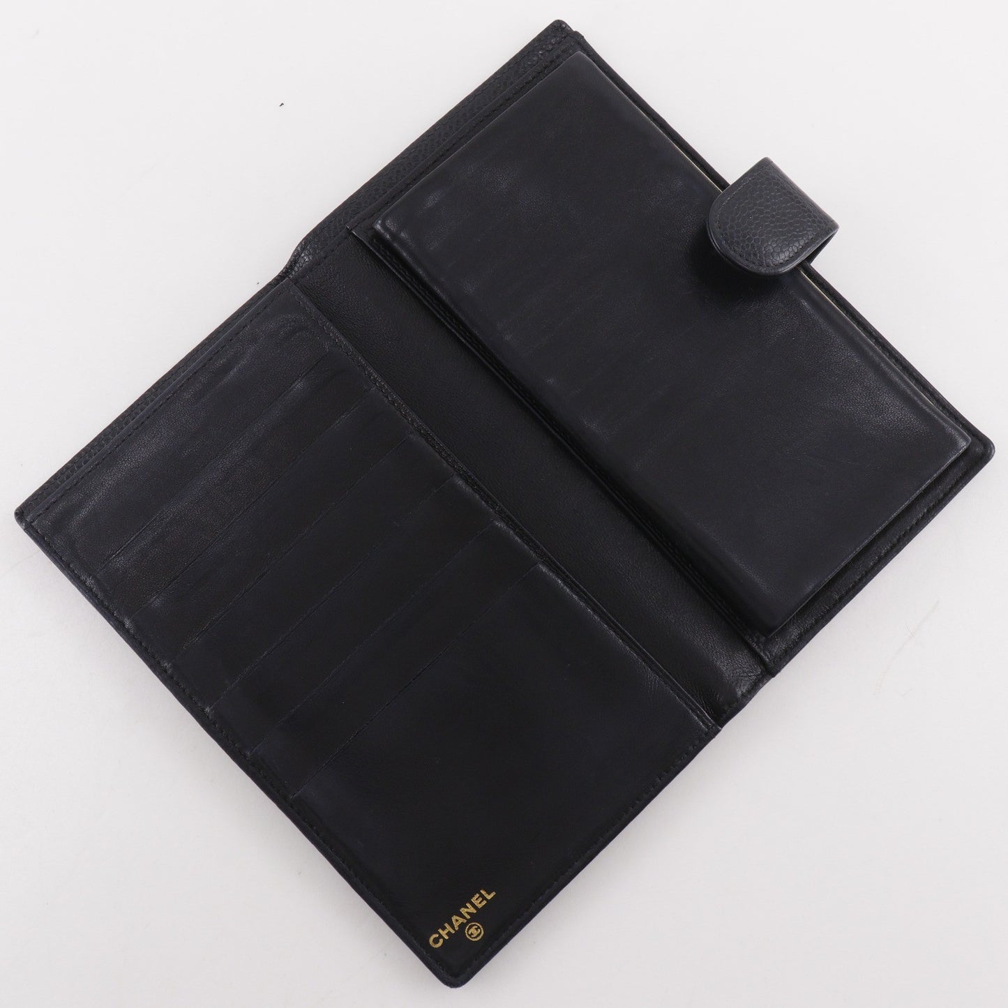 Chanel Timeless CC French Caviar, Black, Leather, Wallet