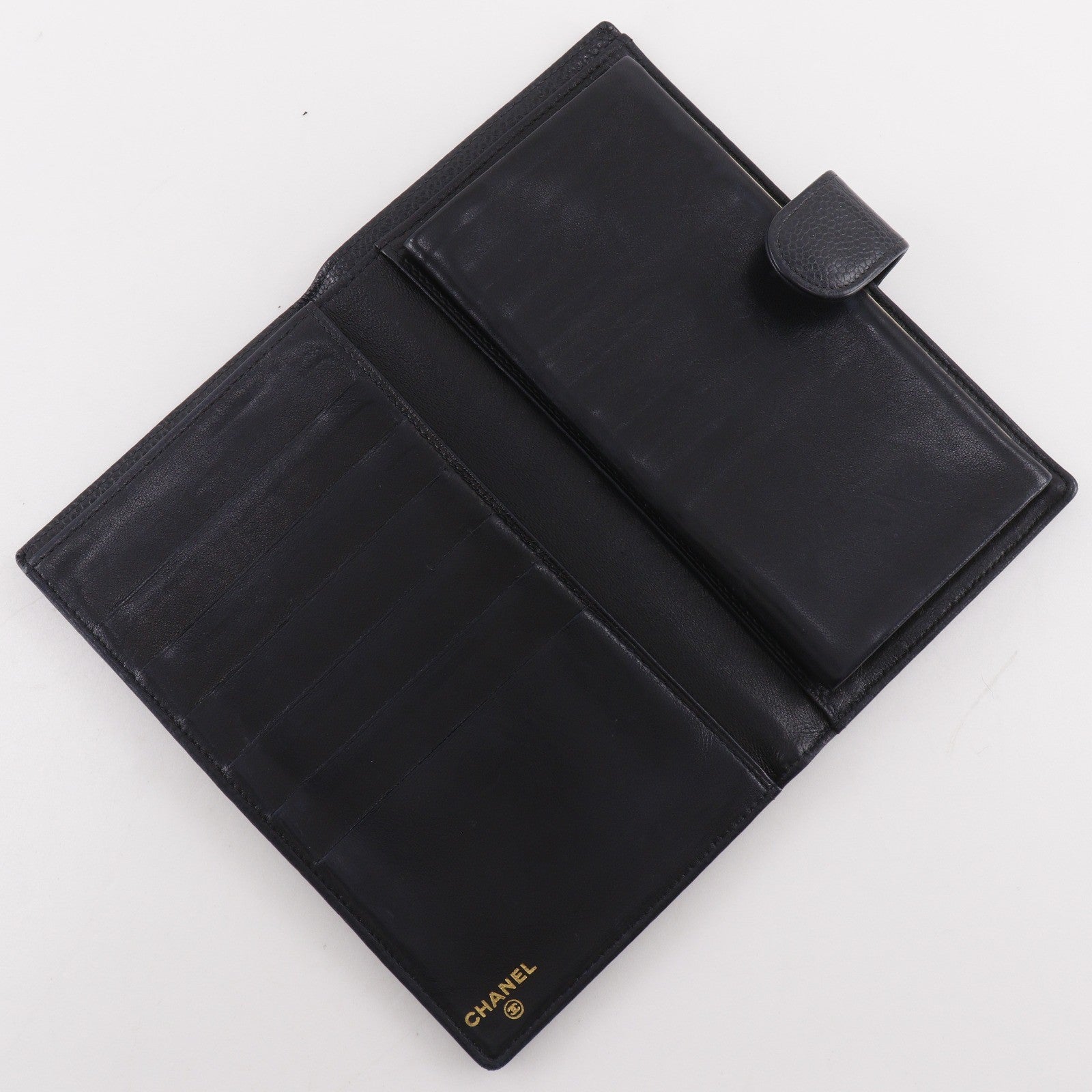Chanel Timeless CC French Caviar, Black, Leather, Wallet