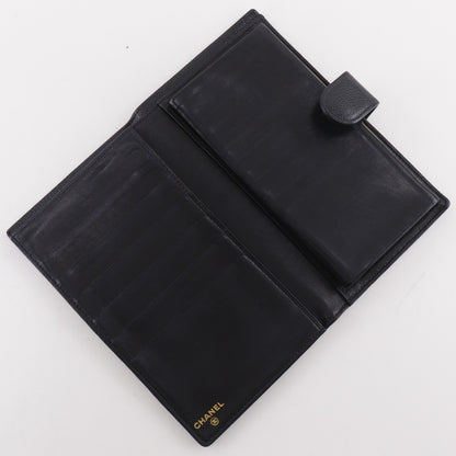 Chanel Timeless CC French Caviar, Black, Leather, Wallet
