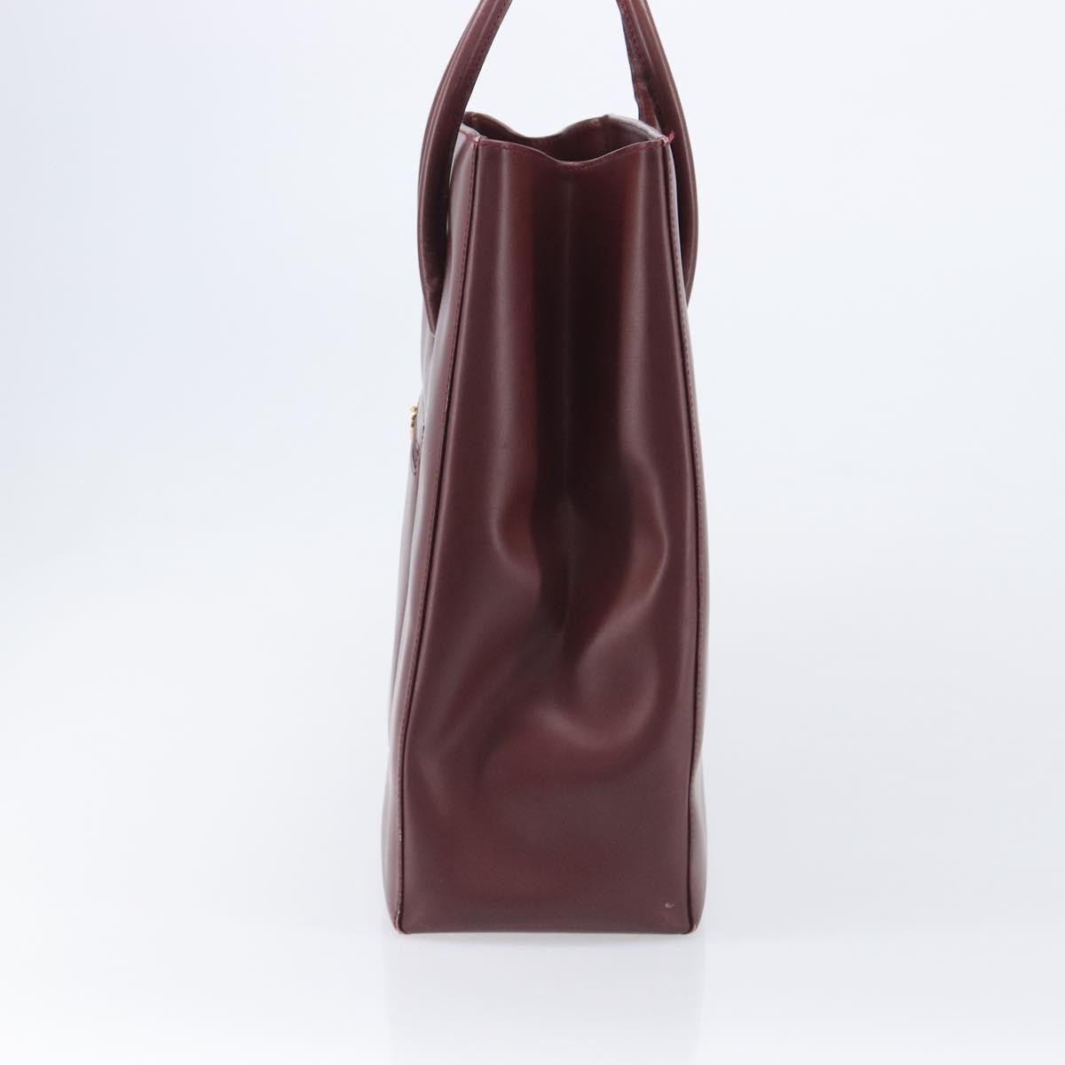 Cartier Must Line Leather, Burgundy, Leather, Handbag
