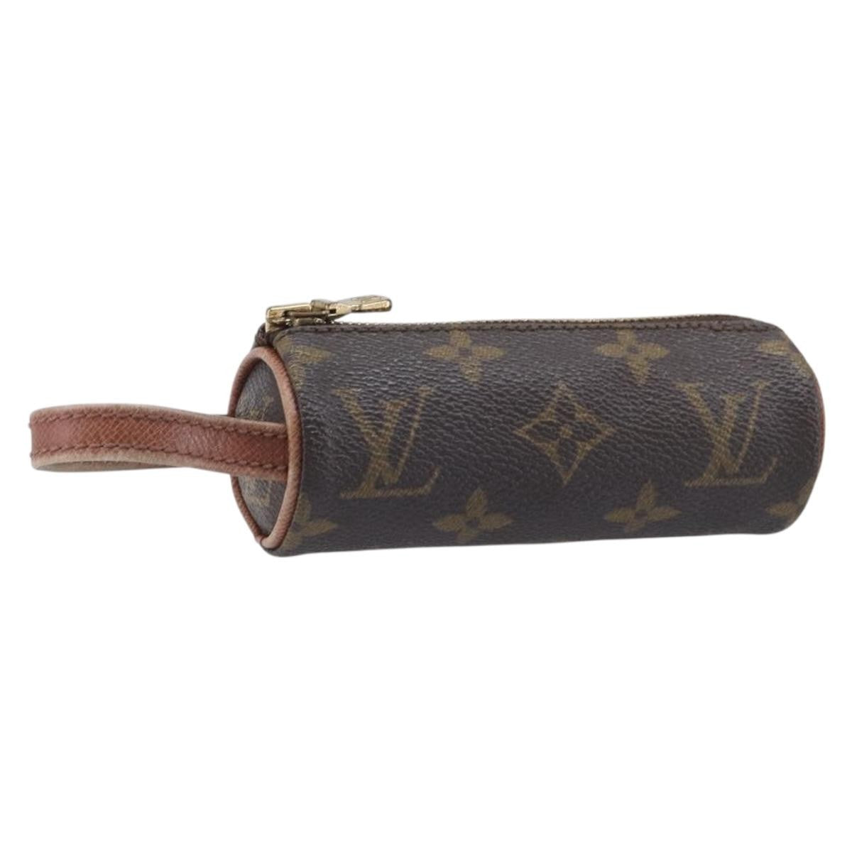 Louis Vuitton golf ball case monogram, Brown, Canvas, Clutch