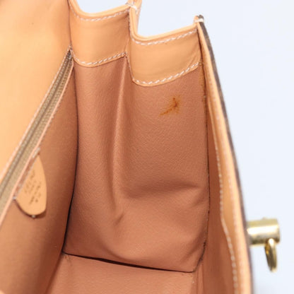 Celine Handbag Canvas, Brown, Canvas, Handbag