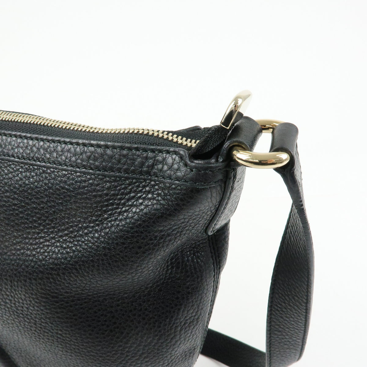 Gucci Soho Messenger Leather, Black, Leather, Handbag