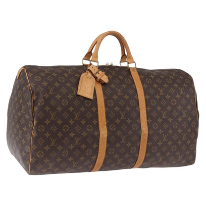 Louis Vuitton Keepall Monogram, Brown, Canvas, Travel Bag
