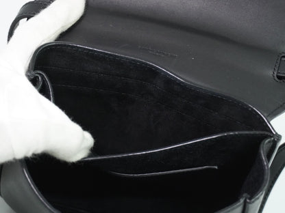 Saint Laurent Kaia Leather, Black, Leather, Shoulder Bag