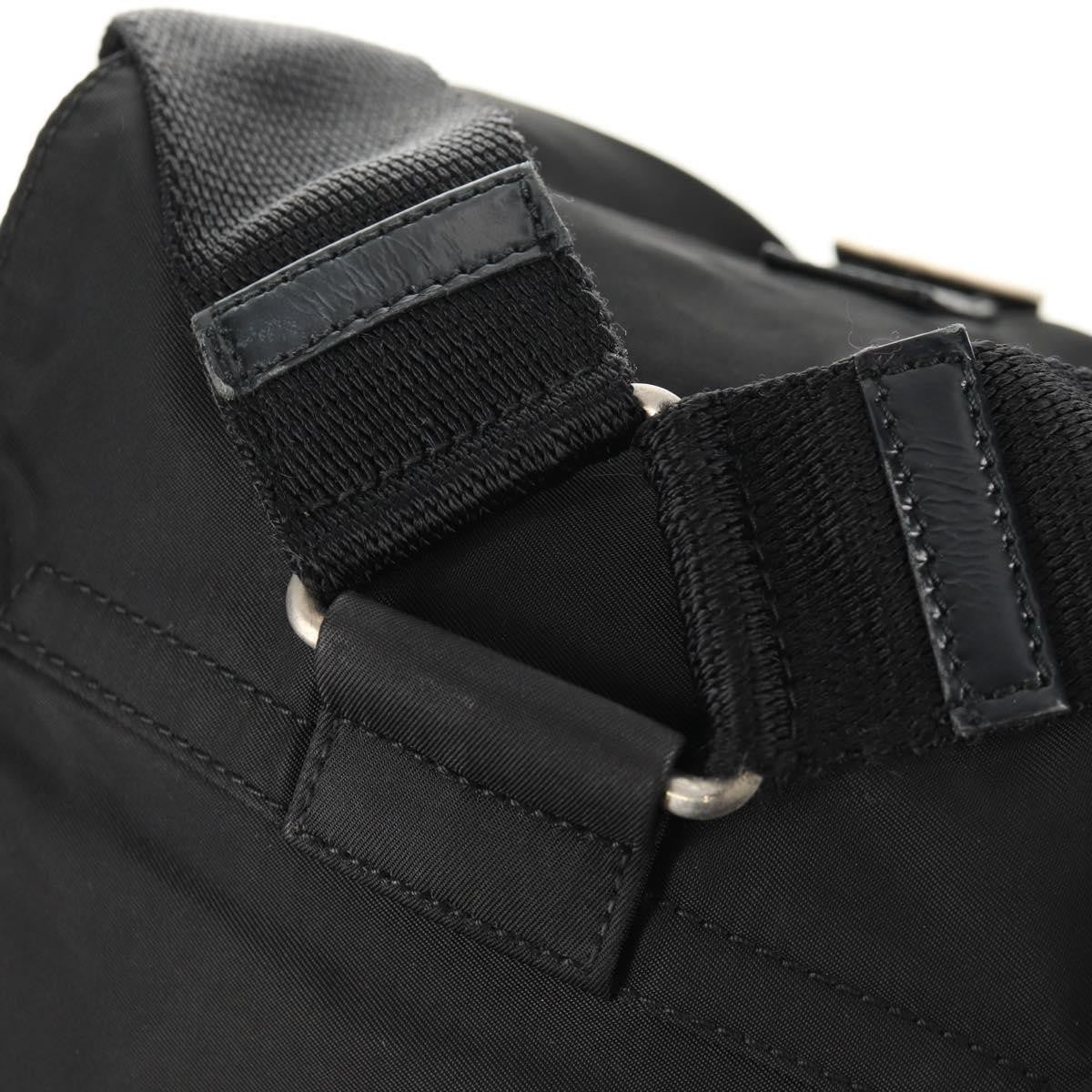 Prada Front Pocket Tessuto, Black, Nylon, Backpack