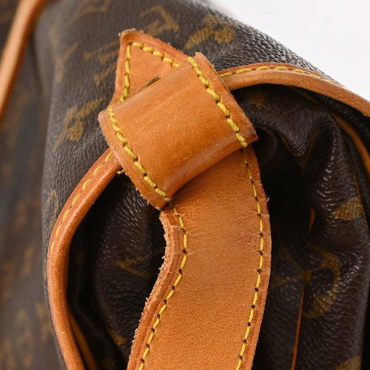 Louis Vuitton Saumur Monogram, Brown, Canvas, Shoulder Bag