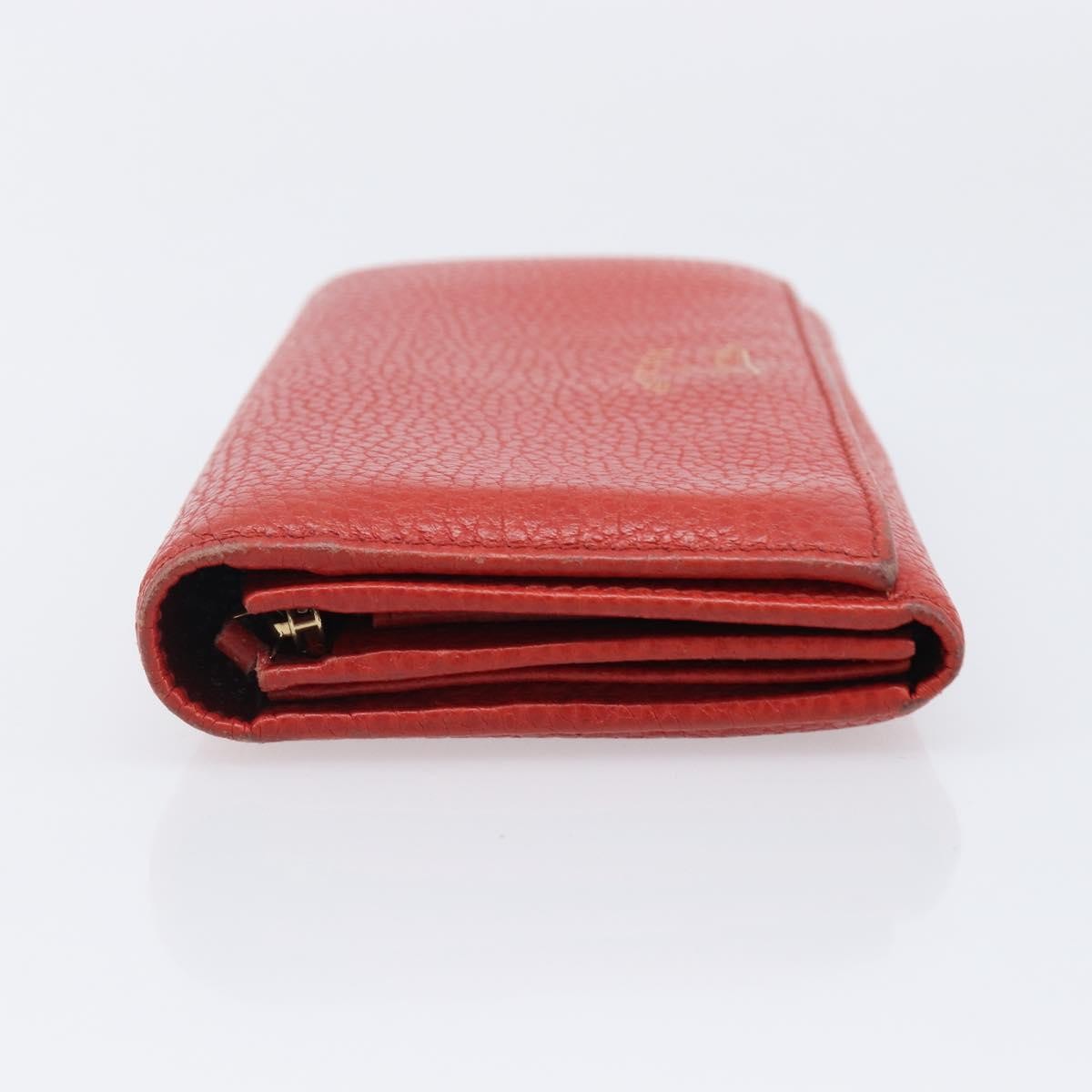 Gucci Swing Wallet on Strap Leather, Red, Leather, Crossbody Bag