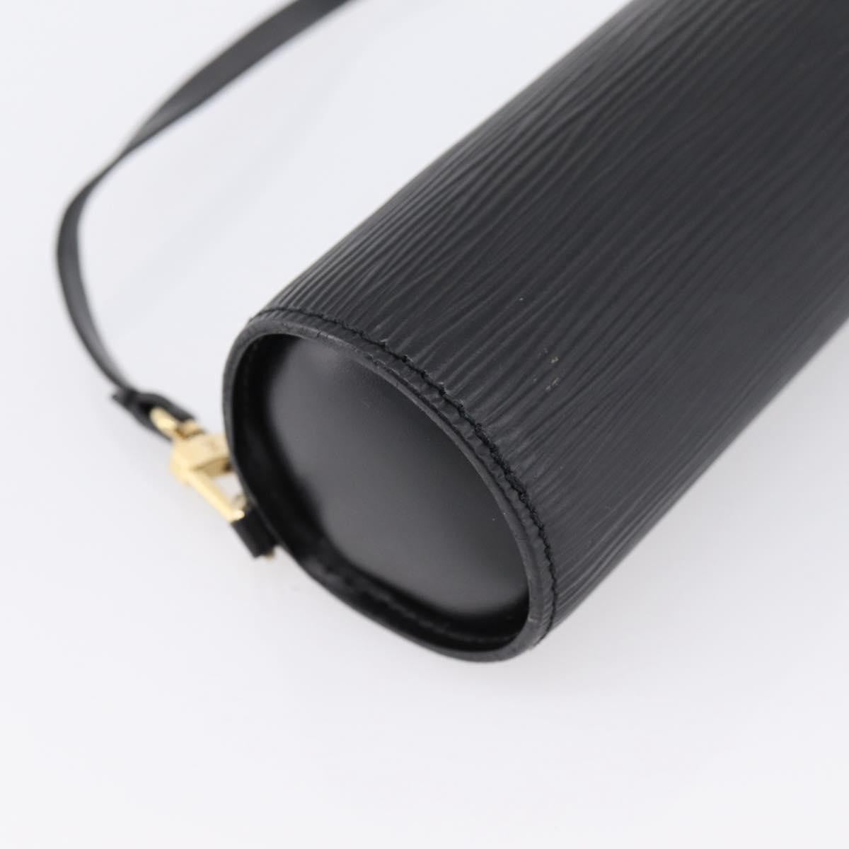 Louis Vuitton Soufflot Pochette Epi Leather, Black, Leather, Clutch