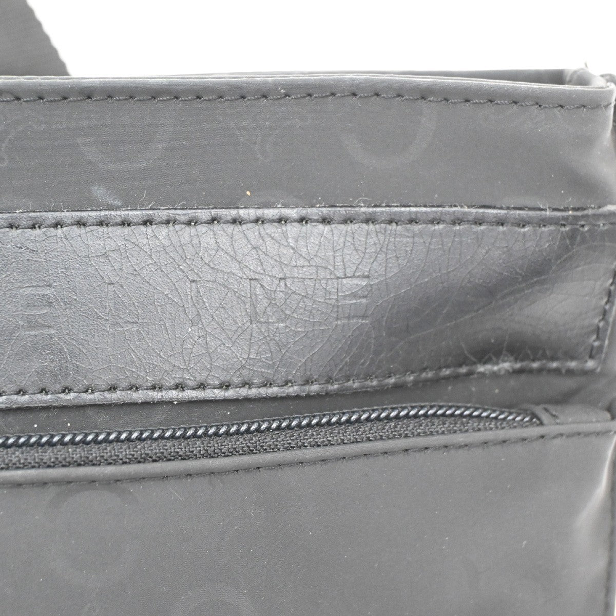 Celine Macadam waist Nylon, Black, Canvas, Backpack