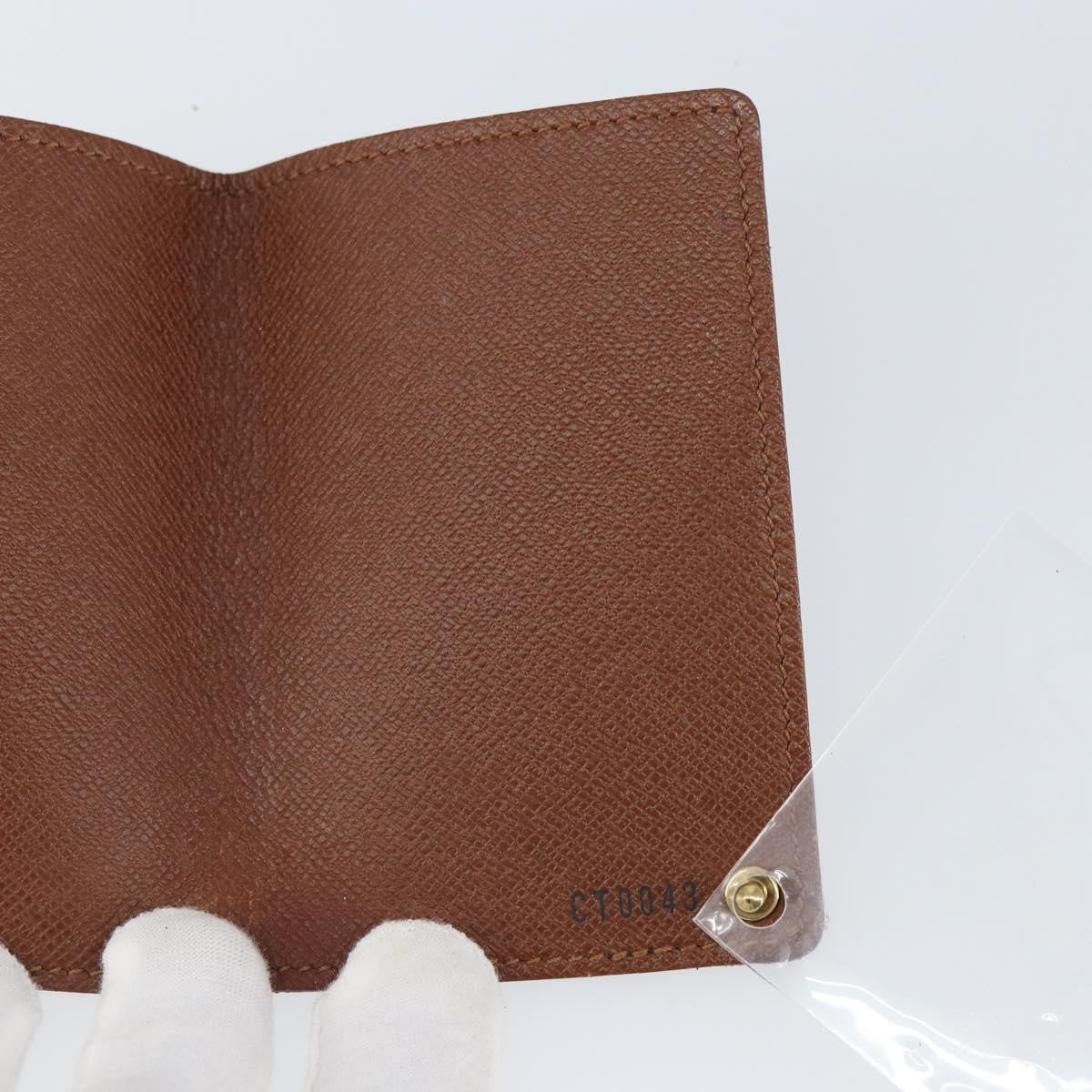 Louis Vuitton Porte Cartes Pression Card Case Monogram Canvas, Brown, Canvas, Card Holder