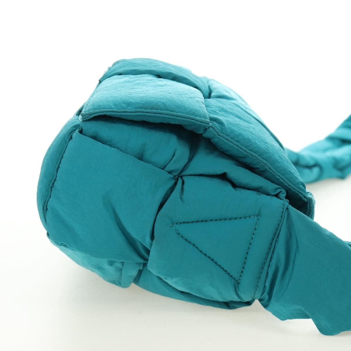 Bottega Veneta Padded Tech Cassette Intrecciato Nylon, Blue, Nylon, Crossbody Bag