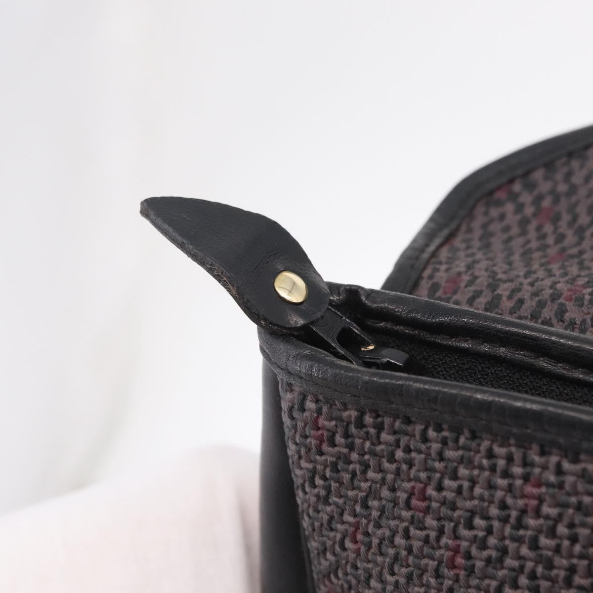 Saint Laurent Vintage Clutch Canvas, Gray, Canvas, Clutch