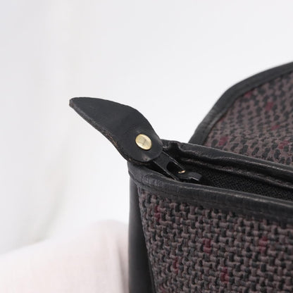 Saint Laurent Vintage Clutch Canvas, Gray, Canvas, Clutch