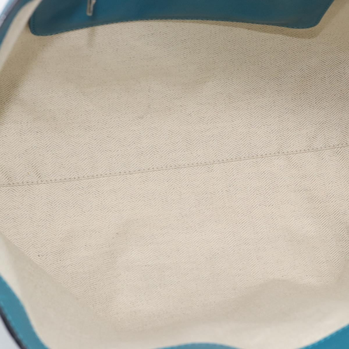 Loewe Anagram Leather, Blue, Leather, Tote Bag