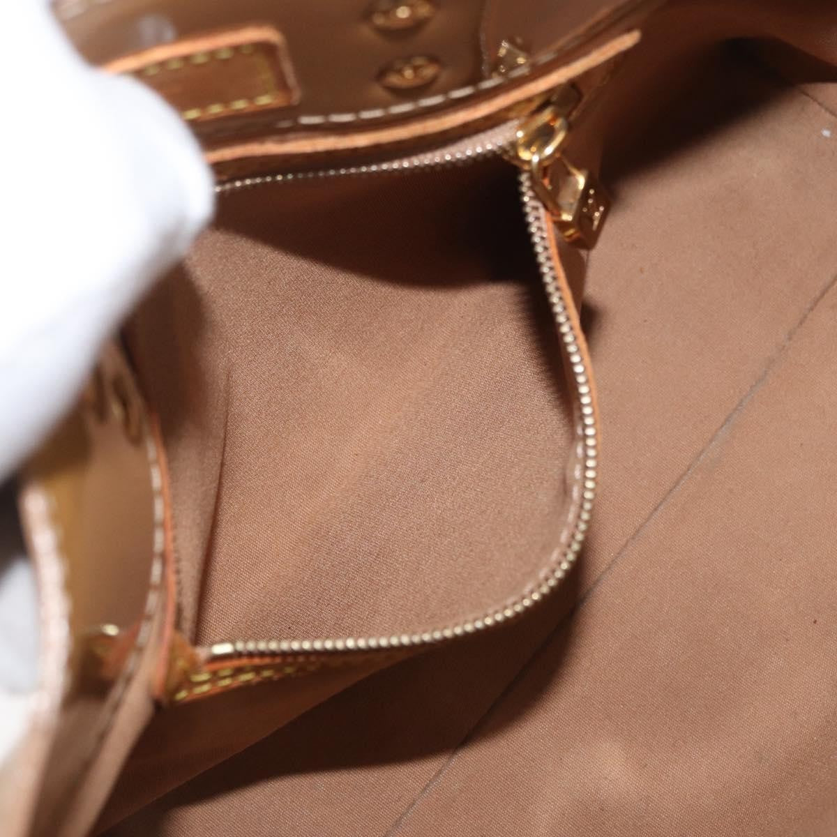 Louis Vuitton Reade Monogram Vernis, Brown, Patent Leather, Handbag