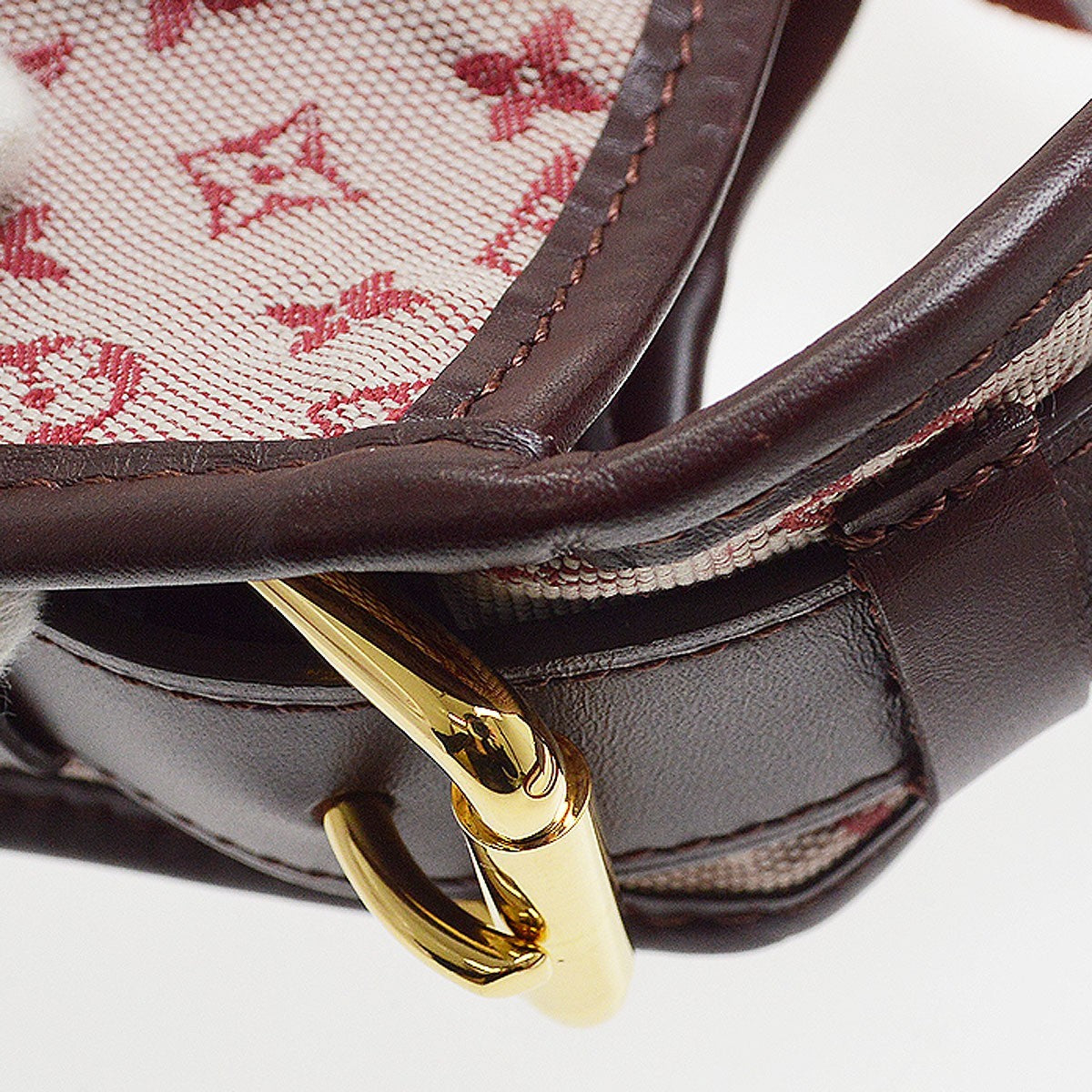 Louis Vuitton Mary Kate Messenger Mini Lin, Burgundy, Canvas, Shoulder Bag