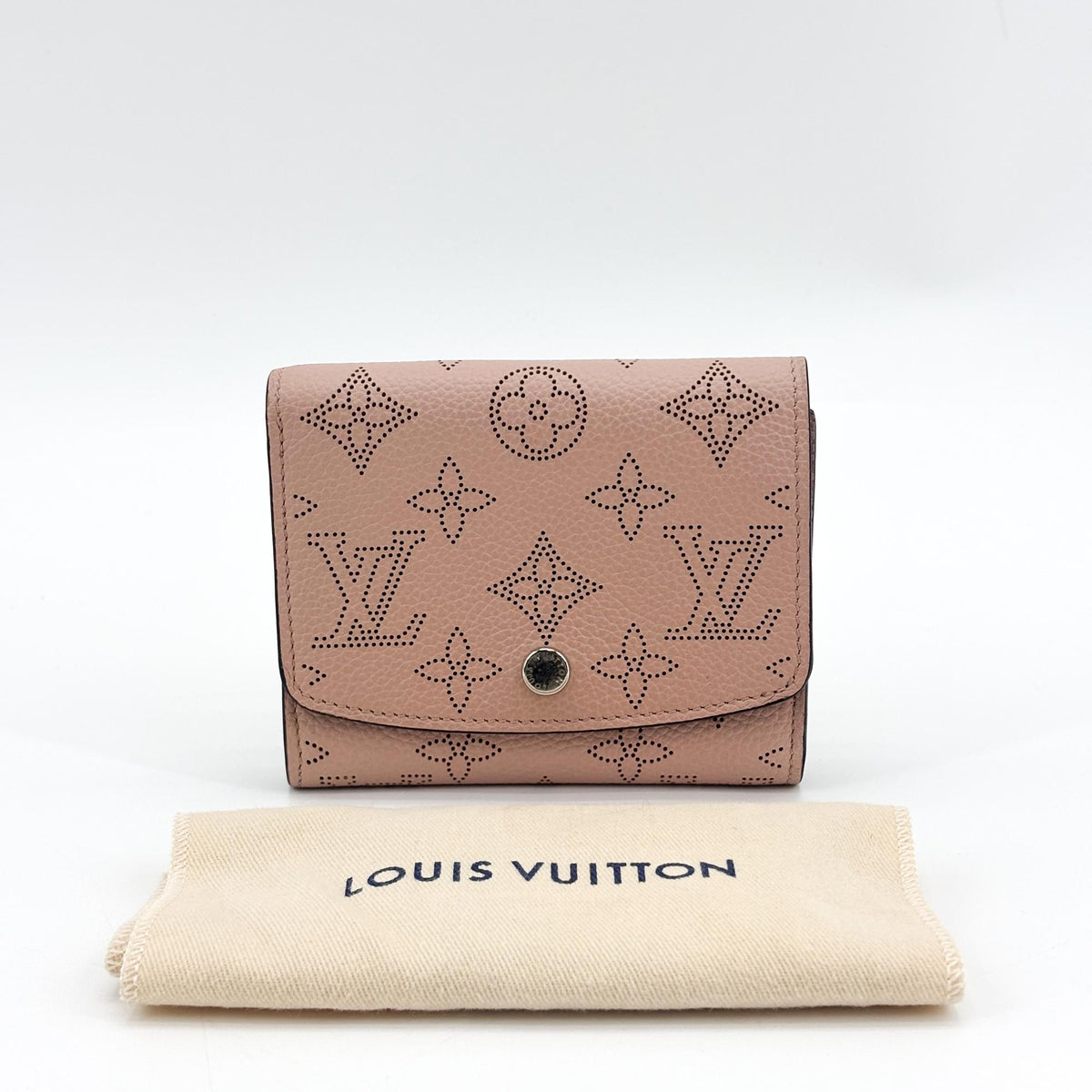Louis Vuitton Iris Wallet NM Mahina Leather, Pink, Calfskin, Wallet