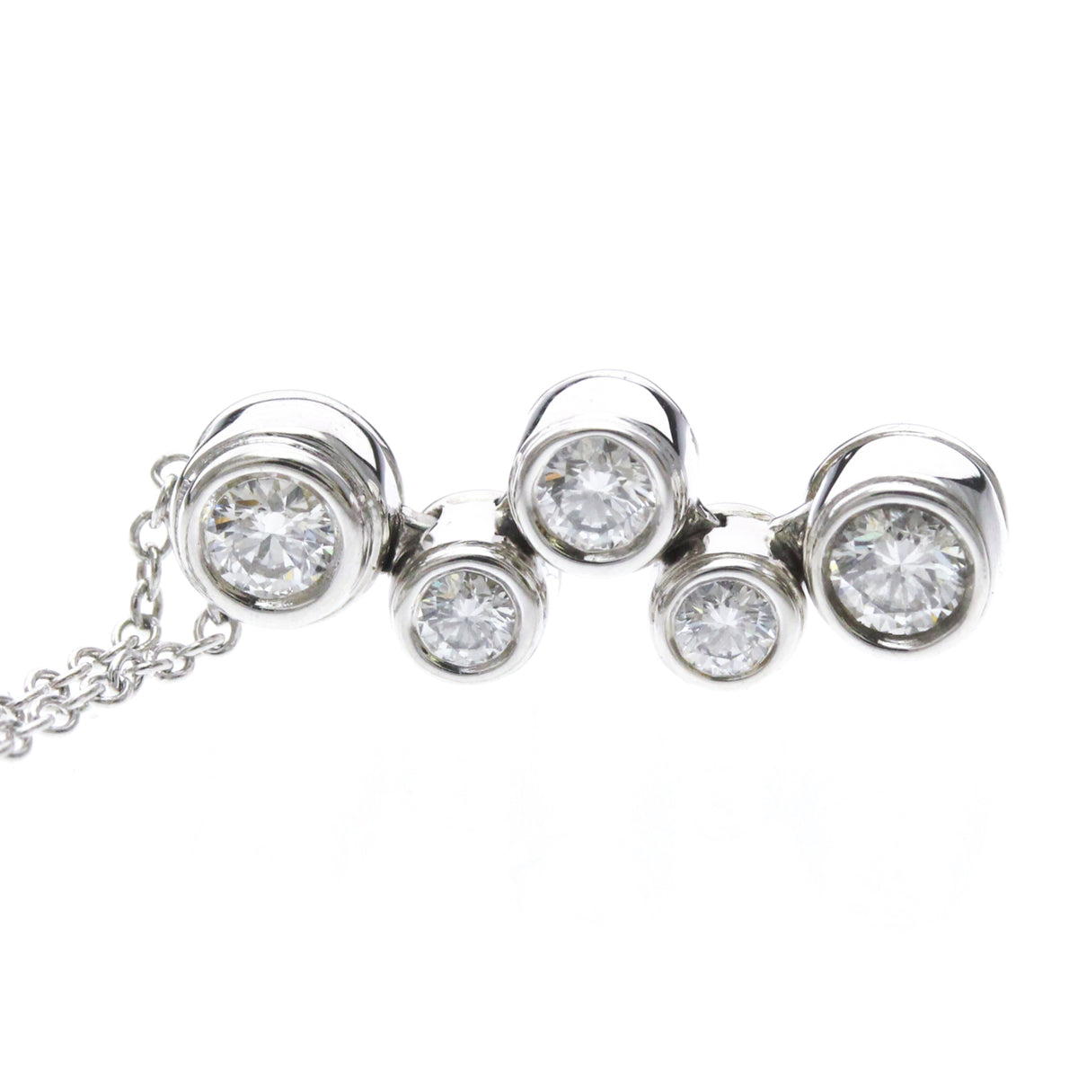 Tiffany & Co. Bubble Pendant, Silver, Platinum, Necklace