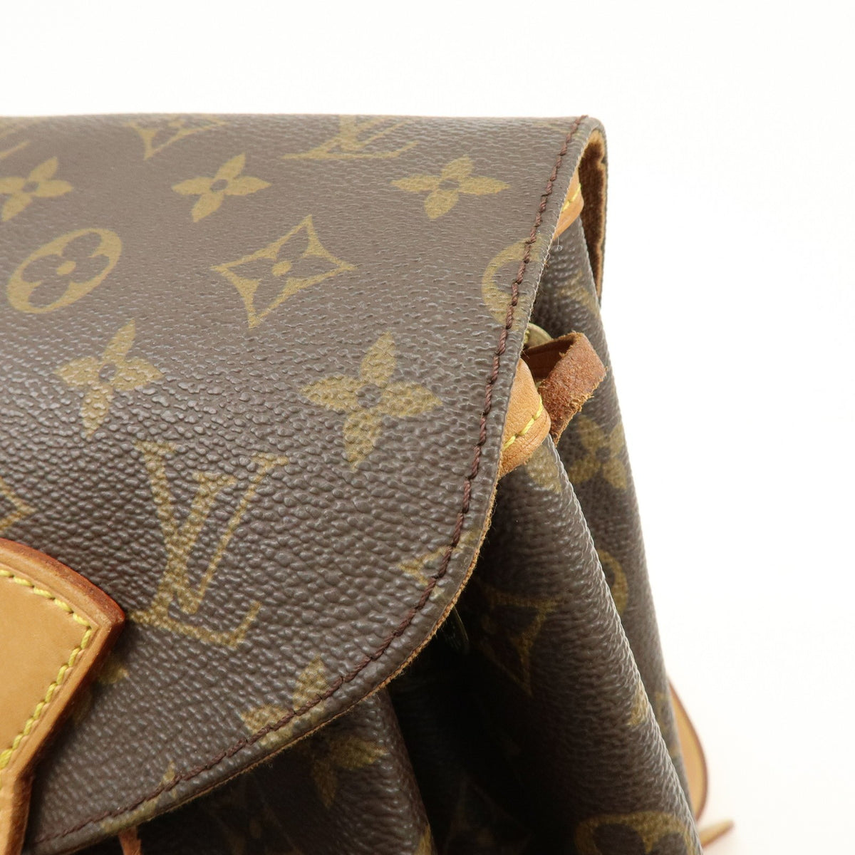 Louis Vuitton Vintage Montsouris Monogram Canvas, Brown, Canvas, Backpack