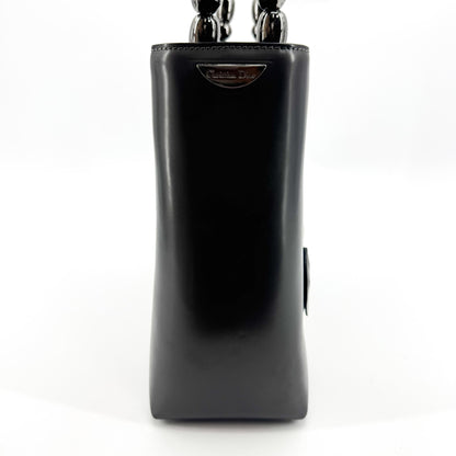 Christian Dior Malice Leather, Black, Calfskin, Handbag