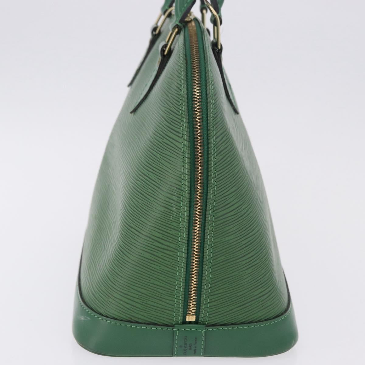 Louis Vuitton Alma Epi, Green, Leather, Handbag
