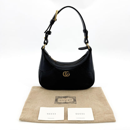 Gucci Aphrodite Leather, Black, Leather, Shoulder Bag