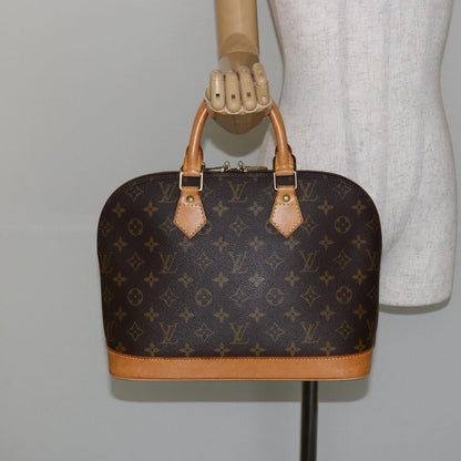Louis Vuitton Alma Handbag Monogram Canvas, BROWN, CANVAS, Handbag