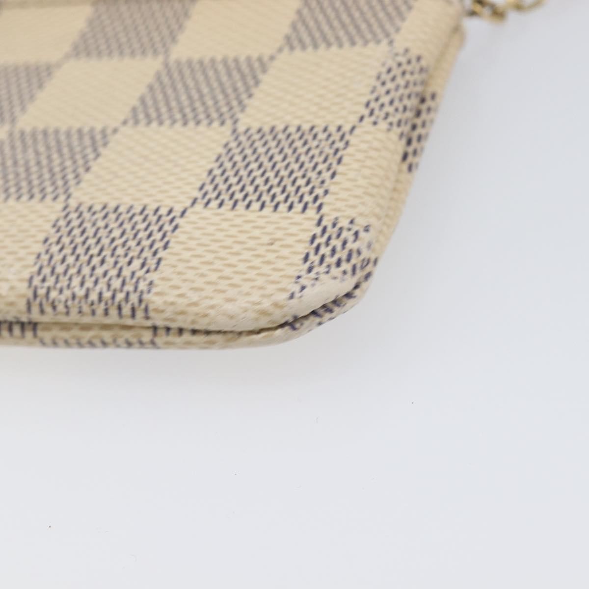 Louis Vuitton Pochette clés NM Damier Canvas, Beige, Canvas, Wallet