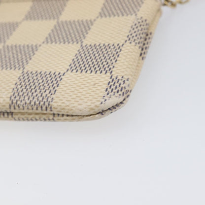 Louis Vuitton Pochette clés NM Damier Canvas, Beige, Canvas, Wallet
