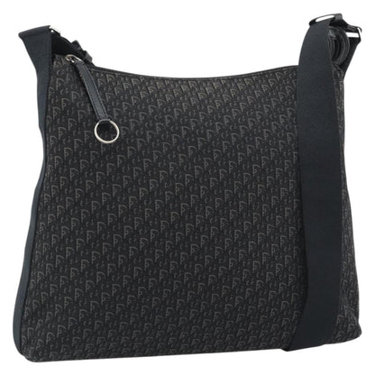 Christian Dior Vintage Trotter Canvas, Black, Canvas, Crossbody Bag