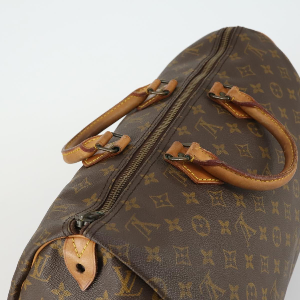 Louis Vuitton Speedy Handbag Monogram Canvas, BROWN, CANVAS, Handbag