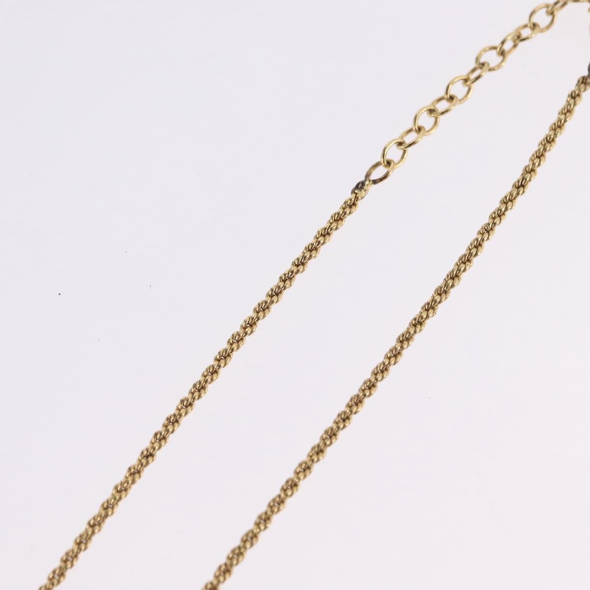 Christian Dior CD Pendant Metal and Crystals, Gold, Metal, Necklace