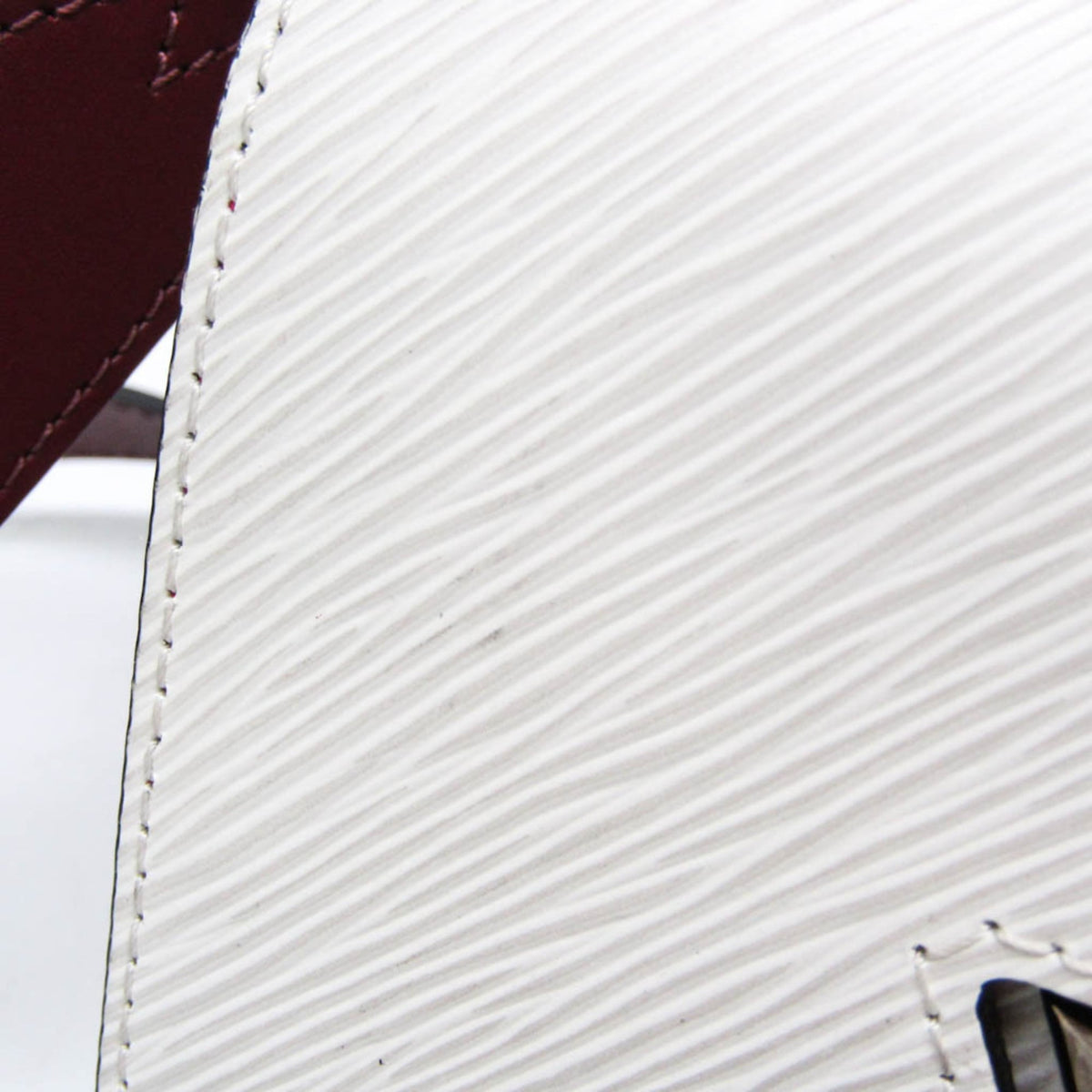 Louis Vuitton Twist Epi Leather, White, Leather, Handbag