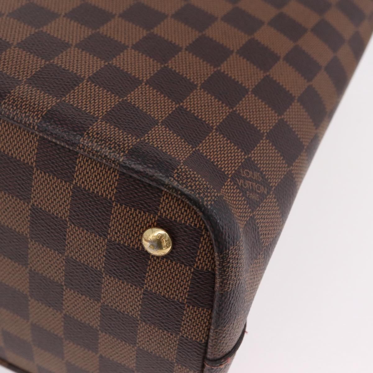 Louis Vuitton Kensington Damier, Brown, Canvas, Handbag