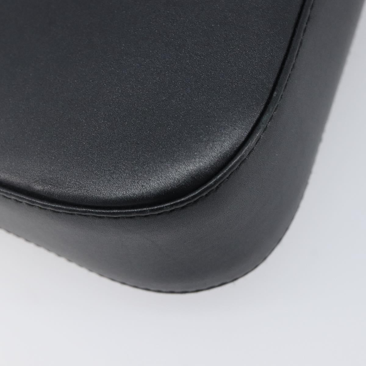 Salvatore Ferragamo Gancini Leather, Black, Leather, Shoulder Bag