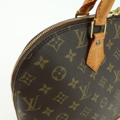 Louis Vuitton Alma Monogram Canvas, Brown, Canvas, Handbag