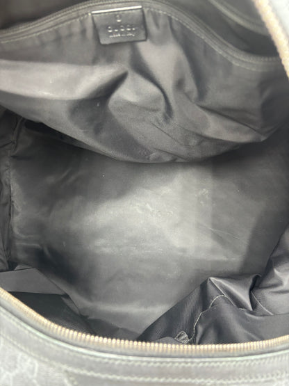 Gucci GG Supreme Carry-On Duffle Bag GG Canvas and Leather, Black, Canvas, Travel Bag