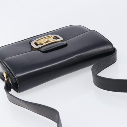 Celine Horse Carriage Leather, Black, Leather, Shoulder Bag