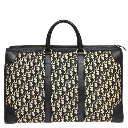 Christian Dior Vintage Trotter Boston Diorissimo Canvas, Navy, Canvas, Handbag