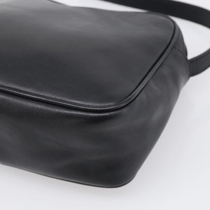 Salvatore Ferragamo Gancini Leather, Black, Leather, Crossbody Bag