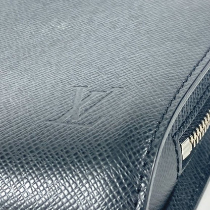 Louis Vuitton Zip Coin Purse Taiga Leather, BLACK, LEATHER, Wallets