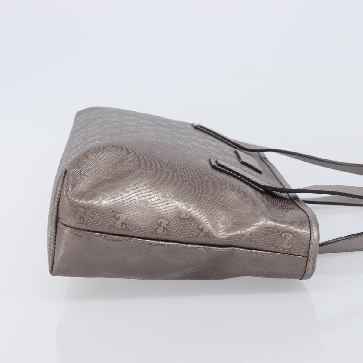 Gucci Tote GG Imprime, Silver, Canvas, Tote Bag